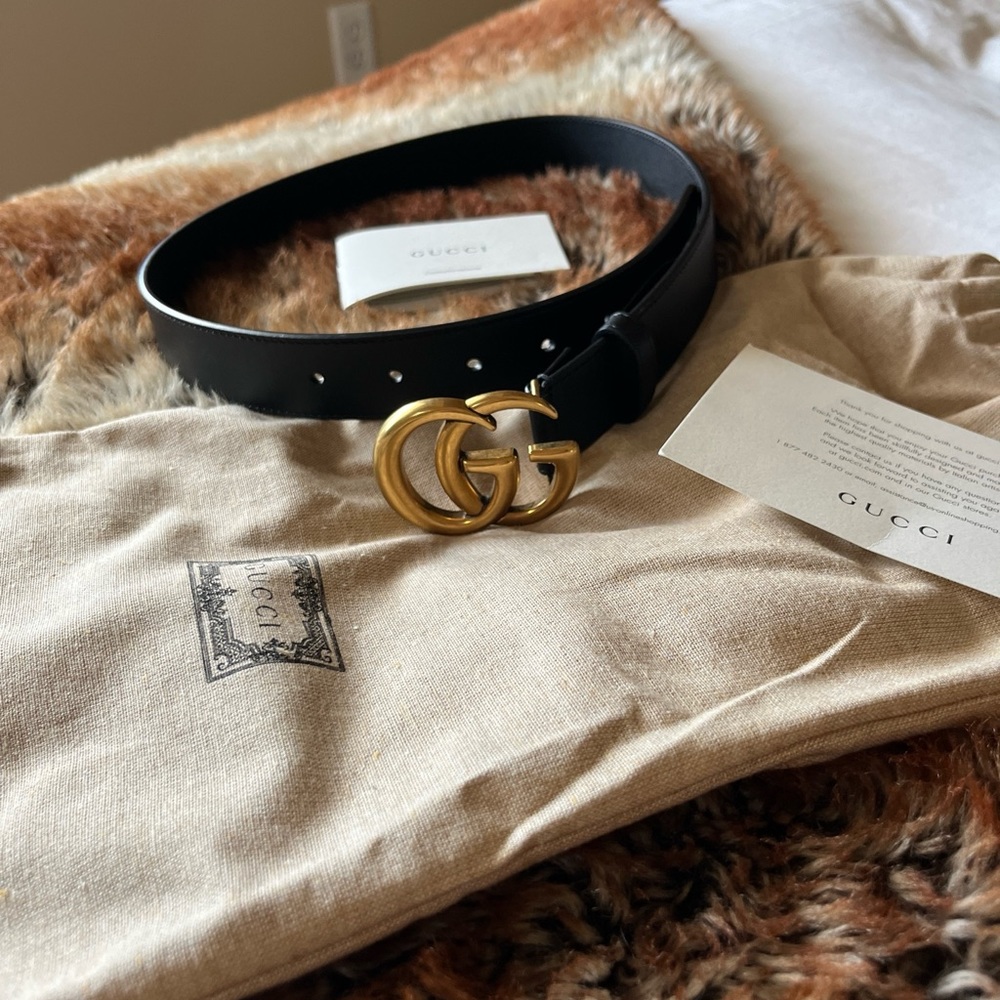 Gucci wide belt size 30